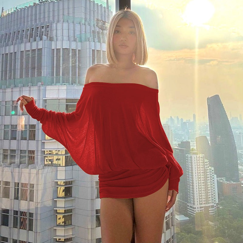 Off-Shoulder Lounge Dress