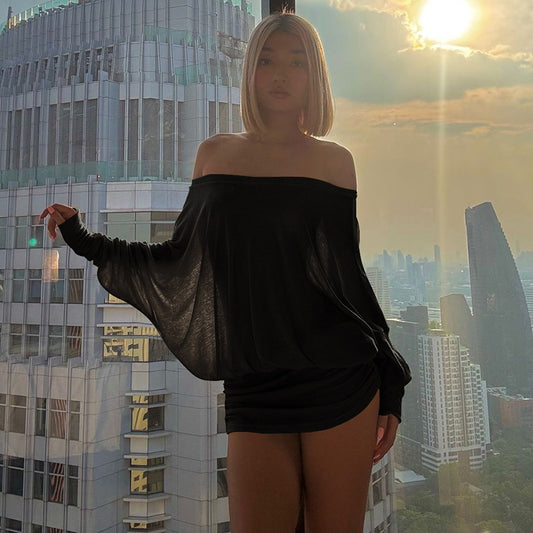 Off-Shoulder Lounge Dress
