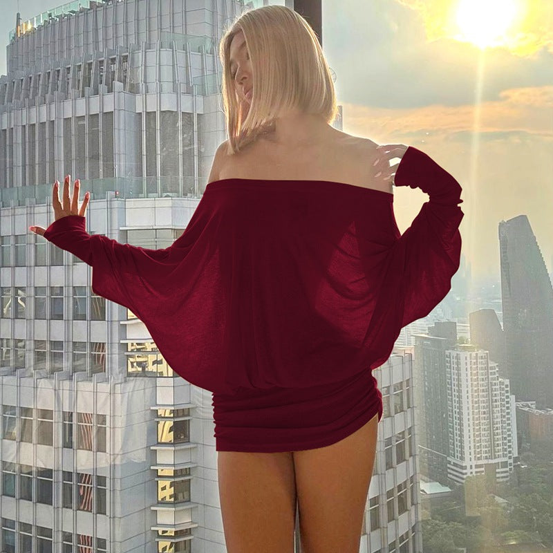 Off-Shoulder Lounge Dress